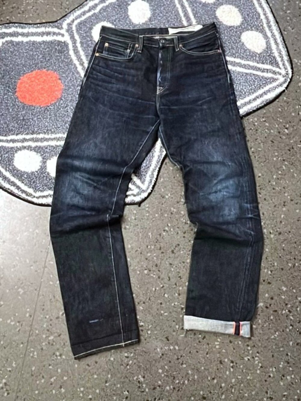 True vintage Kapital Jeans Dark Indigo Selvedge Denim Japanese